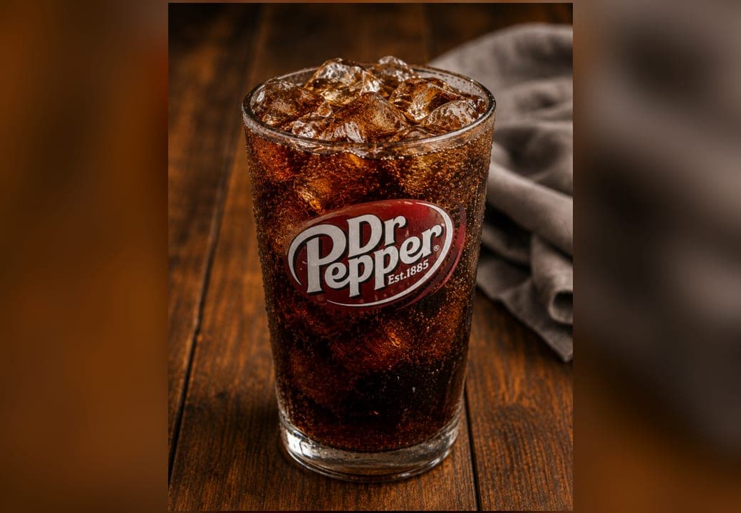 Dr. Pepper soft drink.