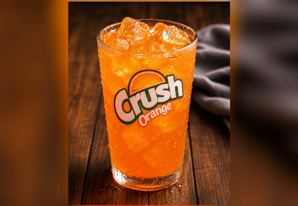 Orange Crush orange soft drink.